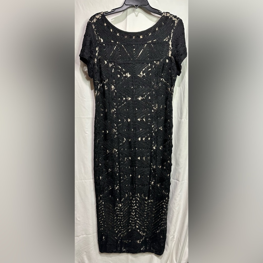 JS Collections- Used Once (Cruise)- Size 12- Non Smoking Home- Black Lace/Tan